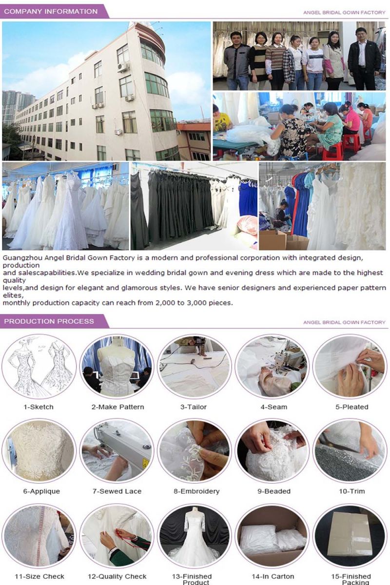 Elegant Netting Sweetheart Wedding Dress Without Sleeves (BA02) OEM Supply