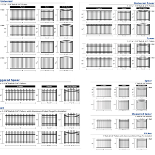 4ftx8FT Iron Fence for Residential and Commercial