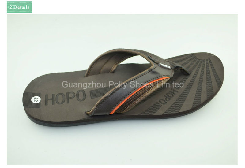 New Arrival Fashion Men Leather Flip Flops