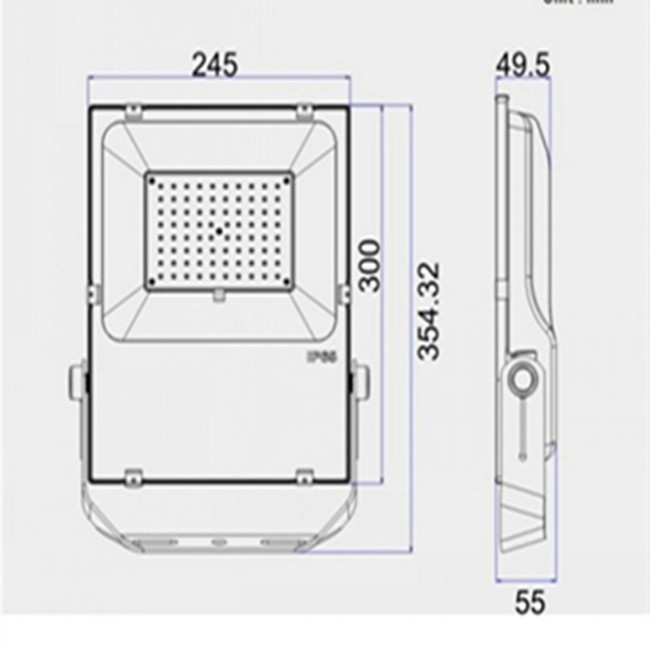 80W High Quality Waterproof Floodlight LED Outdoor Light Witn Meanwell Driver