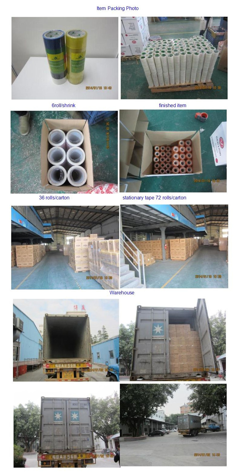 Boxes and Packages Sealing BOPP Hot Melt Adhesive Tape