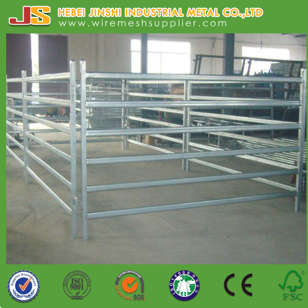 China Factory Supply 6 Rails Oval Tube Cattle Fence Panel