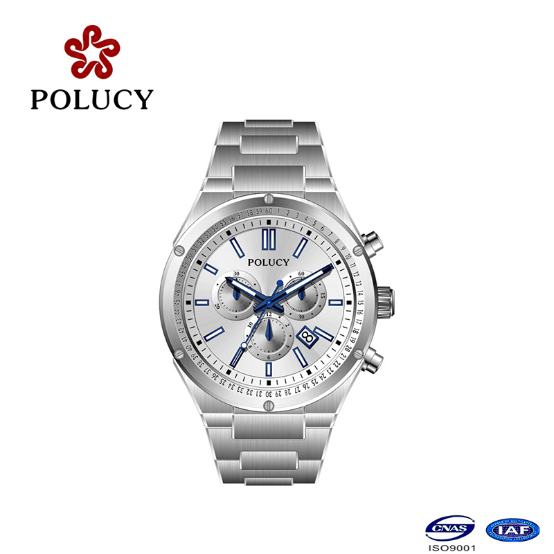 Swiss Chronograph Watch Stainless Steel Watch