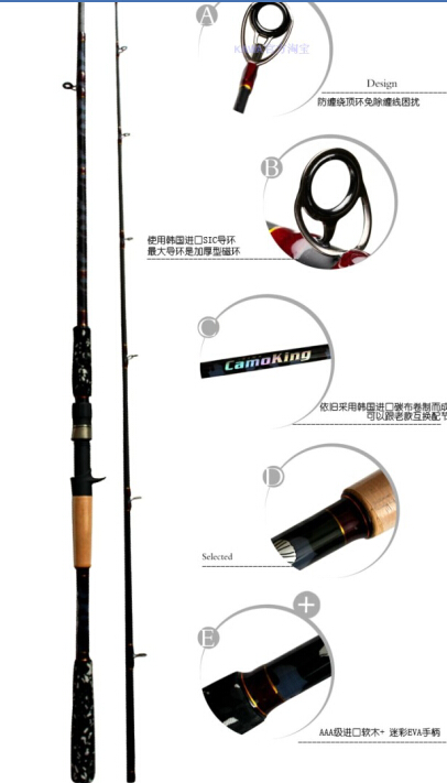 Over Hard Snake Fish Rod Black Fish Rod Lure Rod