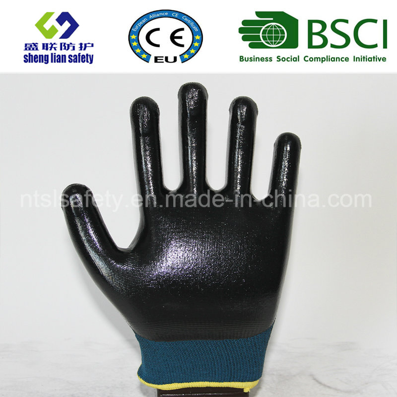 13G Polyester Shell With3/4 Nitrile Coated Work Gloves (SL-N118)