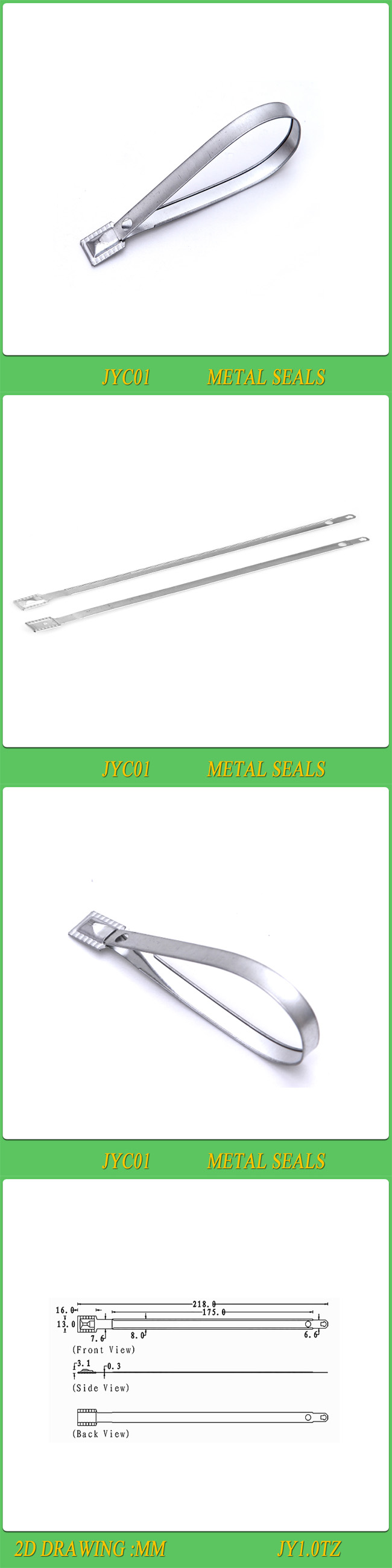 Metal Seals, Metal Locks., High Security Metal Seals (JYC01)