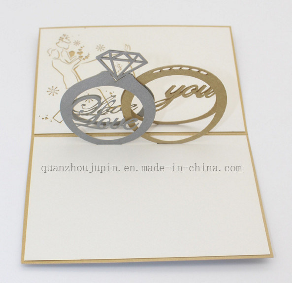 OEM 3D Handmade Pop up Greeting Christmas Wedding Card