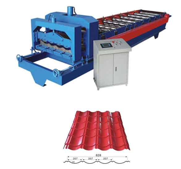 Roof Sheet Glazed Tile Roll Forming Machine