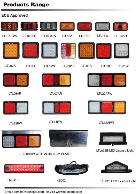 DOT Approved 2inch Side Marker Light with Grommet, 2 Year Warranty, Waterproof