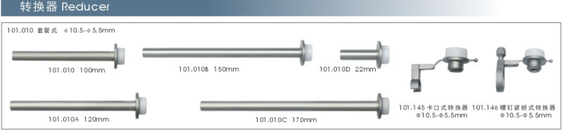 10.5-5.5 Reusable Laparoscopic Surgical Trocar Short Long Pipe Reducer