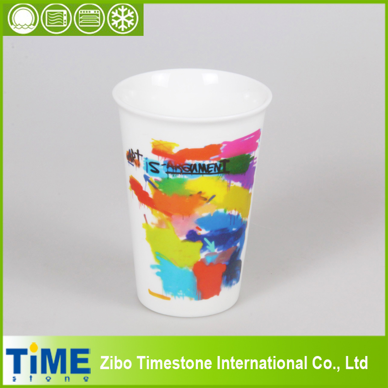 High Durable Porcelain Takeaway Coffee Cup (001)