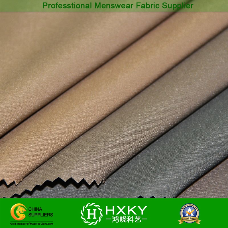 Plain Dyed Polyester Stretch Fabric for Men's Padded Jacket