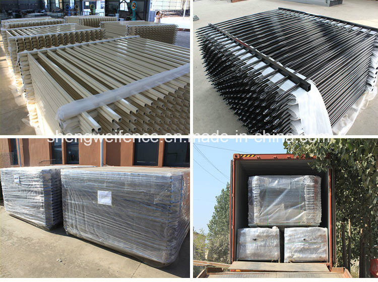 Powder Coated Metal Picket Residential Fencing