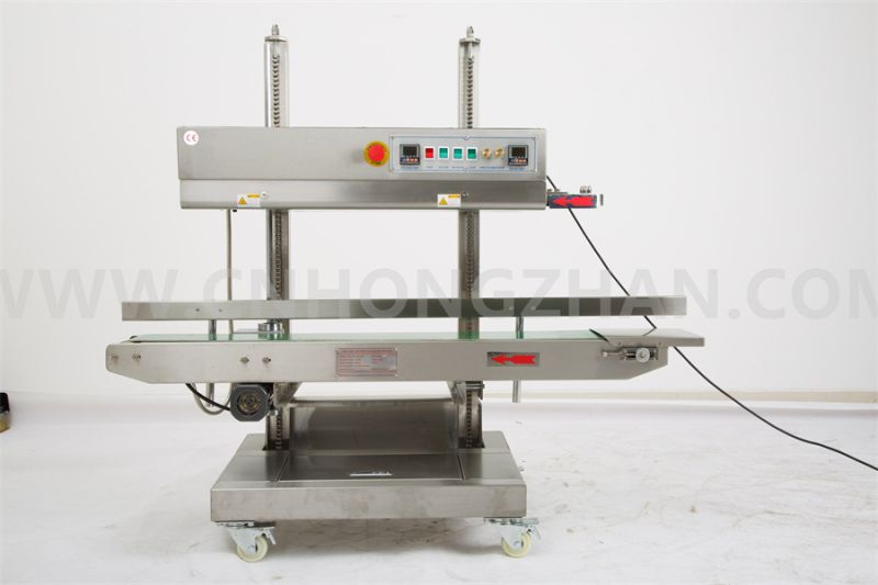 Hongzhan CBS1100V Continuous Band Sealer Machine for Big Pouch Vertical Sealing