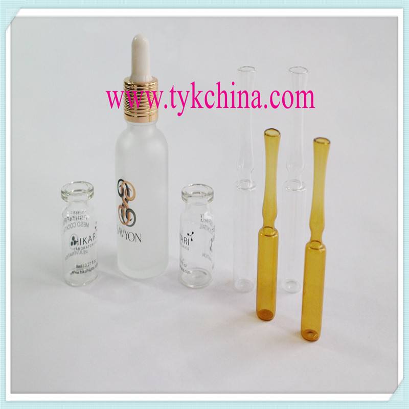 Clear and Amber Injection Glass Vial Bottle by Pharmaceutical Glass Tube