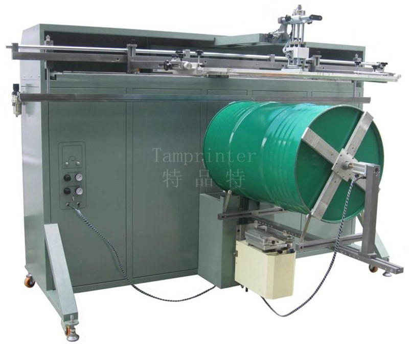 TM-Mk Non-Standard Pneumatic Cylinder Oil Drum Rotary Screen Printer Machine