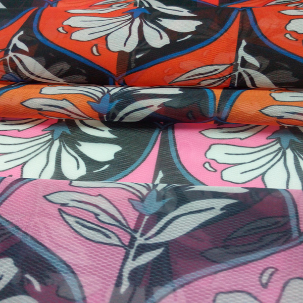 Printed Structured Garment Organza Fabric