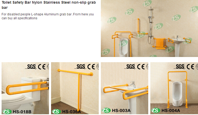 Bathroom Safety Bar ABS+Stainless Steel Non-Slip Grab Bar