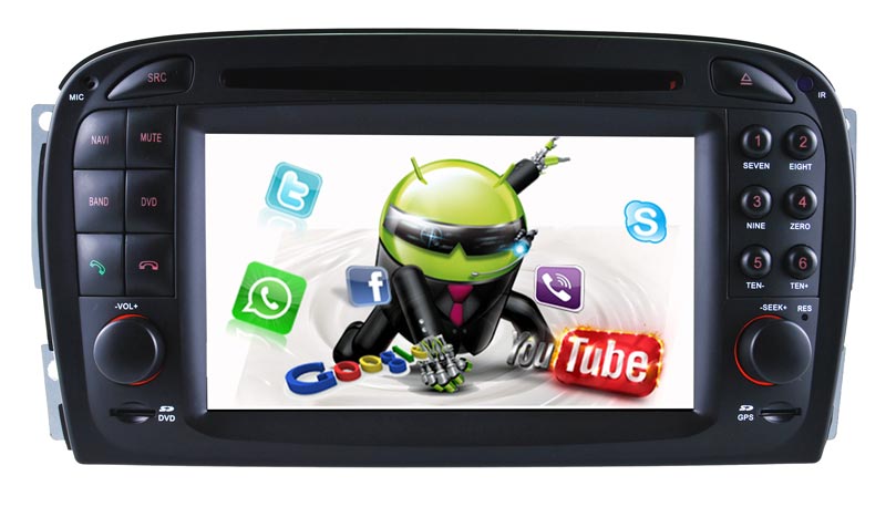 Android 5.1 Auto GPS Player for Benz SL-R230 Car Videos TV Box 3G Internet DAB+
