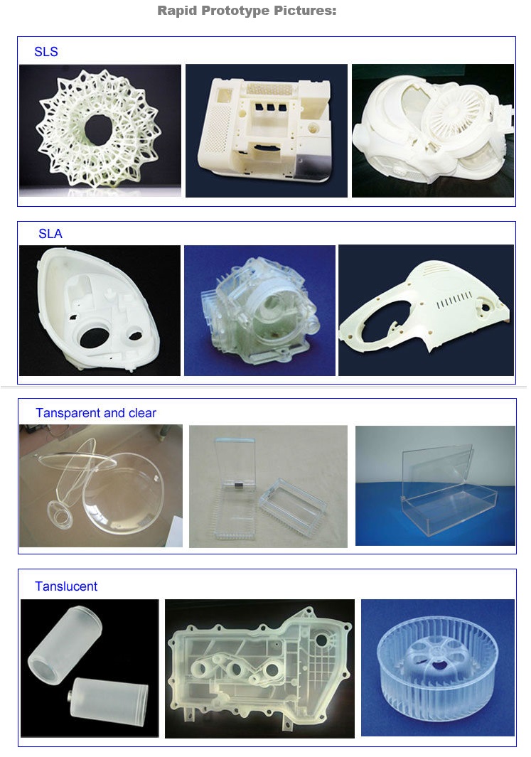 High Precision SLA 3D Printing Rapid Prototype Service