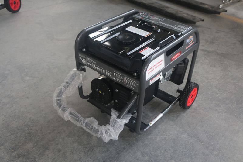 6kw Air Cooled Gasoline Generator/Generator/Generator Sets with Handle & Wheel Kit