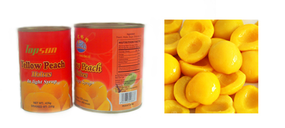 Delicious Sweet Canned Yellow Peach Sliced