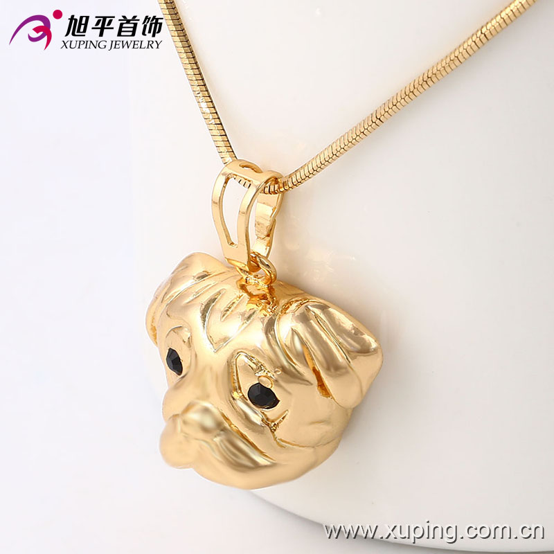 Fashion CZ Elegant 18k Gold-Plated Animals Shape Series Imitation Jewelry Necklace Pendant-32522