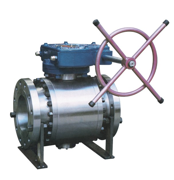 GOST Standard Flange Connection Trunnion Mounted Ball Valve