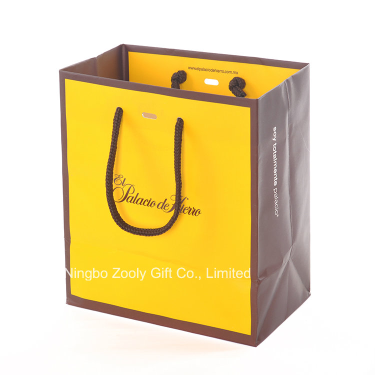 Logo Customized Promotinoal Shopping Bag / Clothes Carrier Paper Bag