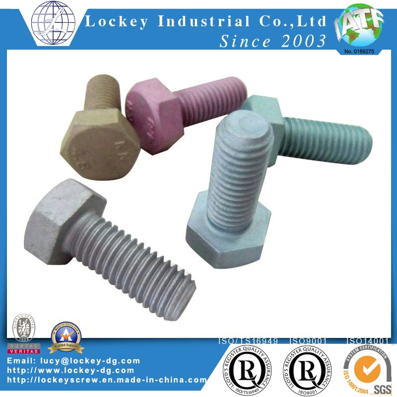 Class 10.9 Hex Head Screw High Strength Steel Plain