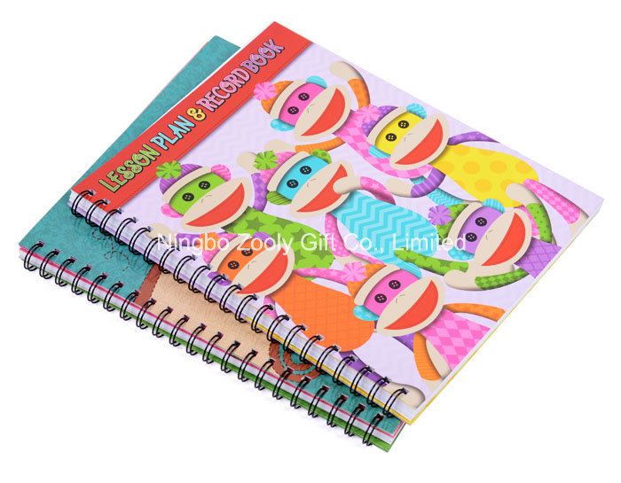 Wholesale Custom Printing Lesson Plan & Record Book / Child Lesson Planner Notebooks with Index Dividers