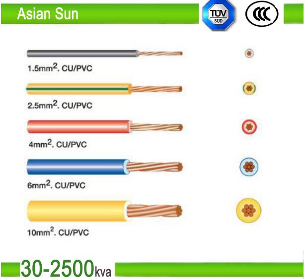 UL63 Low Smoke Lsoh Thw/Thhw/Thw-2/Thwn 16AWG PVC Electric Cable