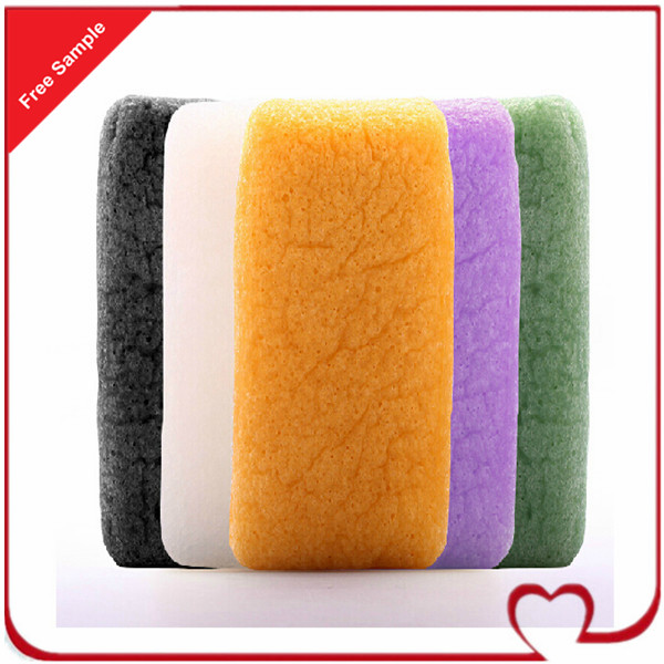 Cellulose Sponge Green Tea 100% Natural Vegetable Plant Konjac Sponge for Body Cleansing Baby's Favorite