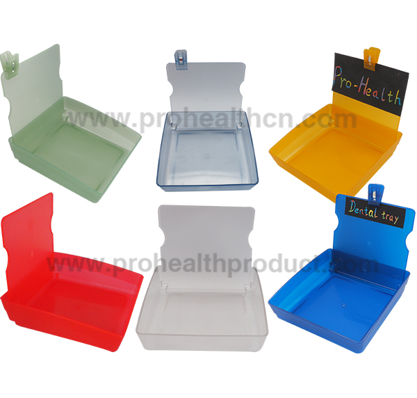 Dental Lab Working Case Pan Plastic Container Tray with Clip(pH09-069)