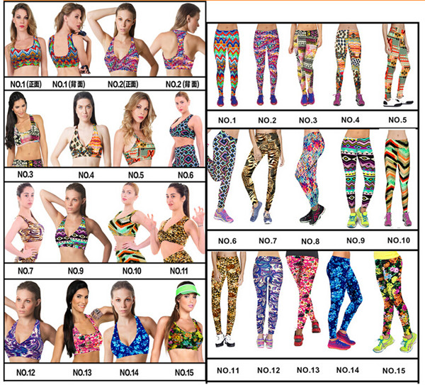 2015 New Fashion Women Sport Yoga Pants and Bras (46897)