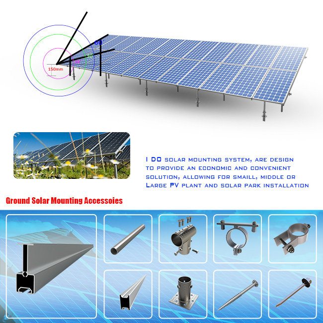 I Do Solar Solar Mounting 1200mm Foldable Tripod Leg (317-0001)