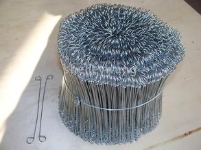 China Galvanized Double Loop Tie Wire/ Bag Tie Wire