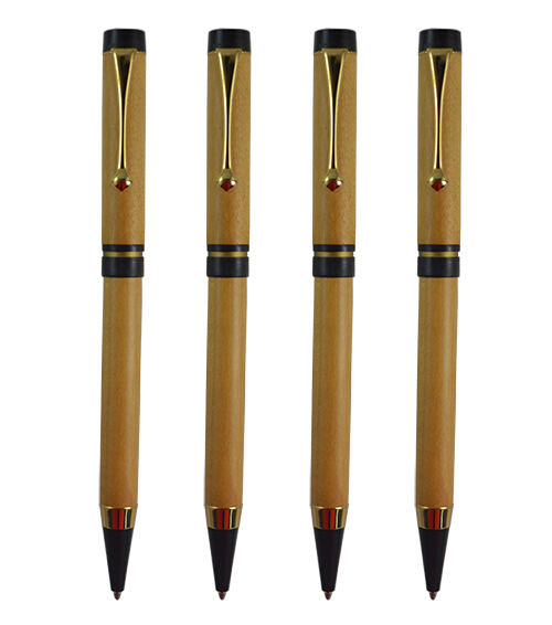 Carved Wood Ball Pen Wooden Pen (LT-B016)