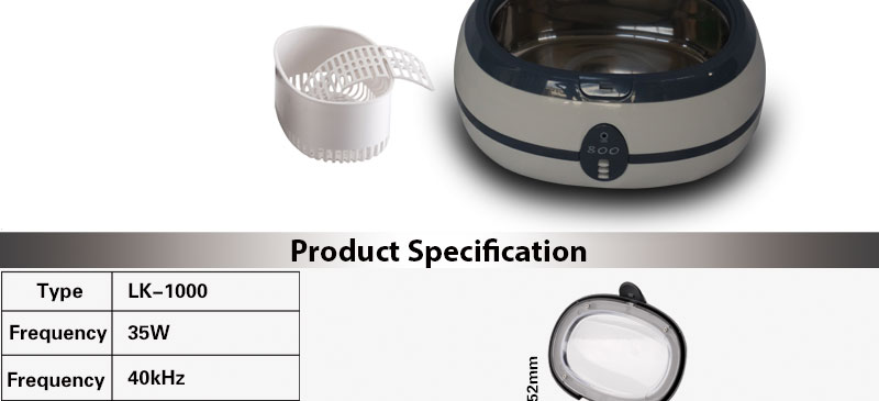 Ultrasonic Cleaner Bath for Domestic Usage