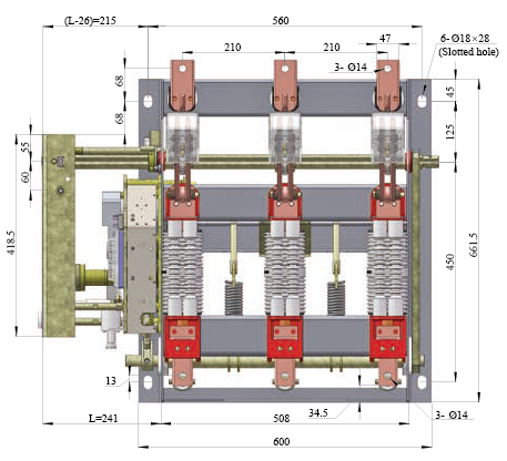 Hot Sale AC Hv Vacuum Circuit Breaker-Yfgz16-12/T630-25