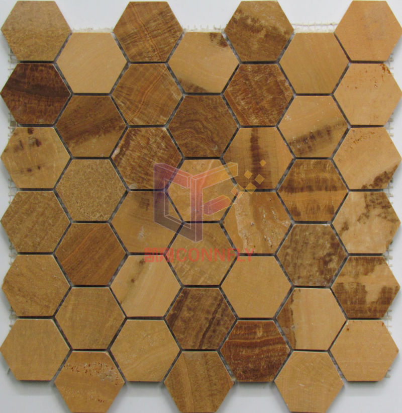 Hexagon Marble Mosaic (CFS1045)