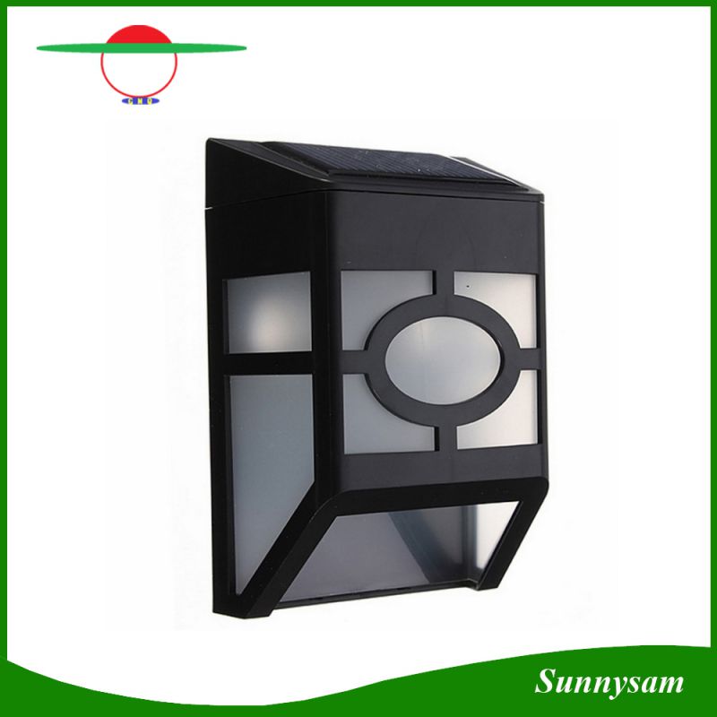 2016 Waterproof Solar Wall Lamps ABS Path LED Solar Light Outdoor Garden Wall Lightings Yard Path Fence Lamp for Home Corridor