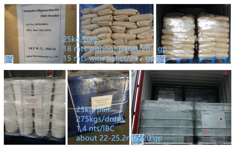 Imo 900 Imo 500 Syrup 25kg 275kg Isomalto-Oligosaccharide