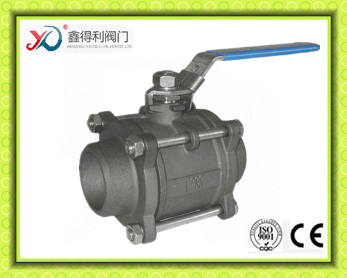 Three Piece Welding 4 Inch Ball Valve with Ce Certificate