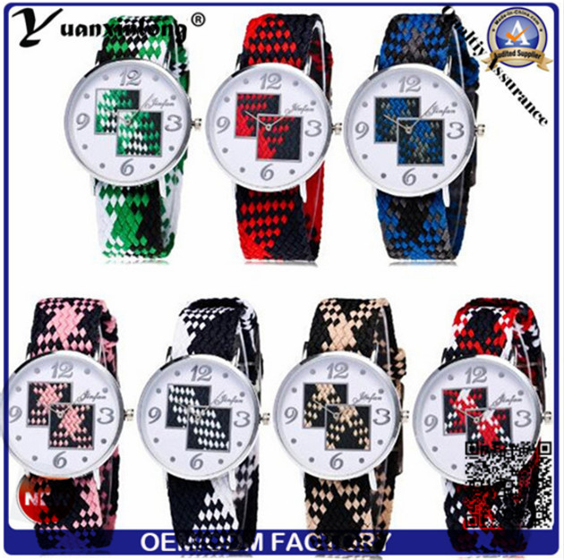 Yxl-204 Hight Quality Quartz Sport Men Women Nylon Watch Custom Wholesale Woven Lady Wristwatch