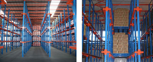 Customized Heavy Duty Storage Q235 Drive in Racks for Warehouse