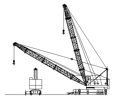 Floating Ship Crane Dock Vessel Fixed on The Deck Electrical Offshore Shipping