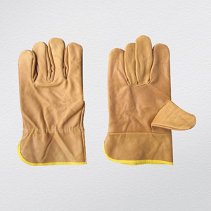 Beige Color Furniture Leather Driver Glove