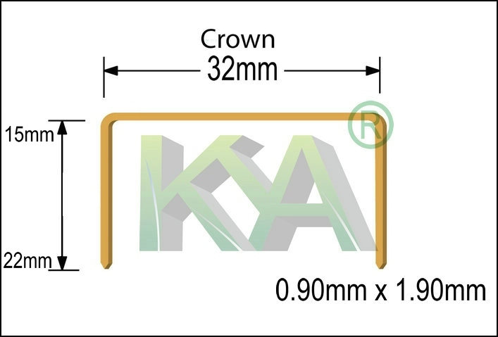 Jk561 Series Carton Close Staples for Packaging