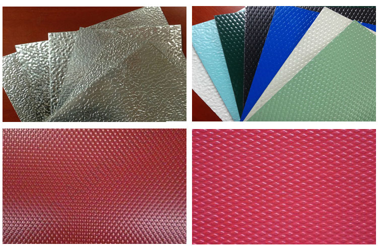 Concave-Convex/Semi-Spherical/Classic Orange PEE/Flat-Top Pebble/Corrugated/Wove Aluminum Embossing Sheet